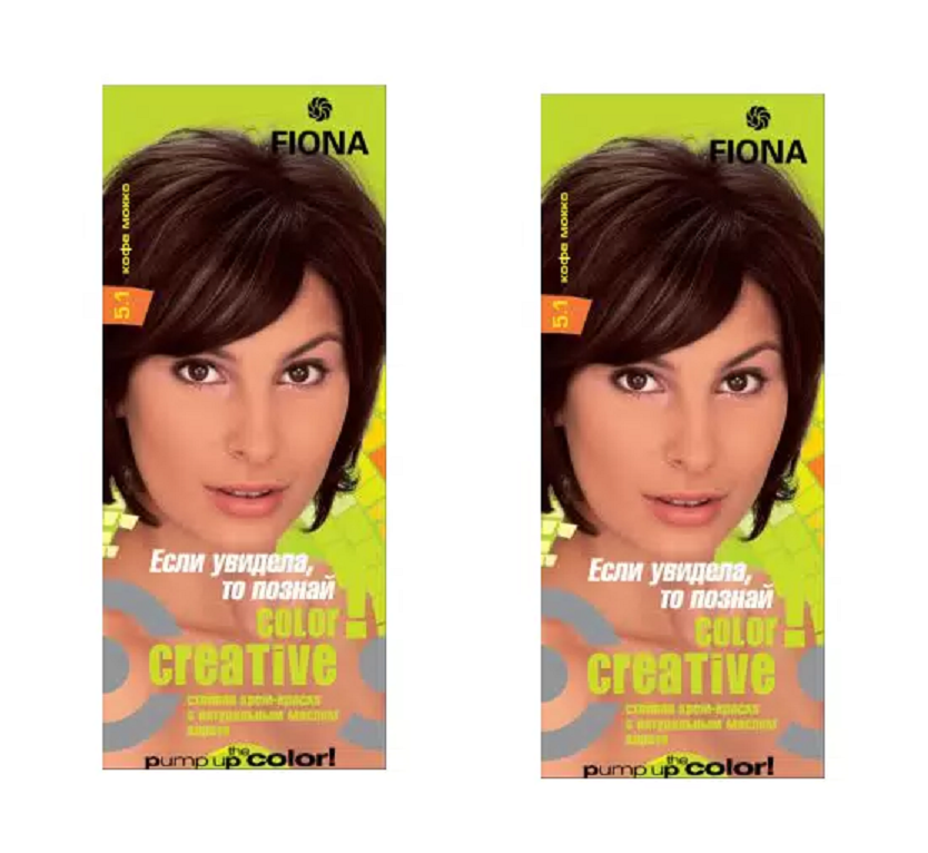 

Краска для волос Fiona Creative color тон 5.1 Кофе мокко 2 уп