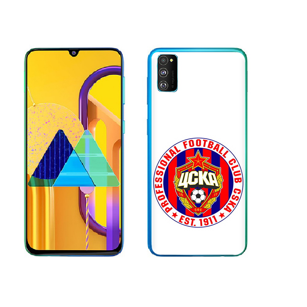 

Чехол MyPads Tocco для Samsung Galaxy M23 ФК ЦСК логотип (PT227329.604.178), Прозрачный, Tocco