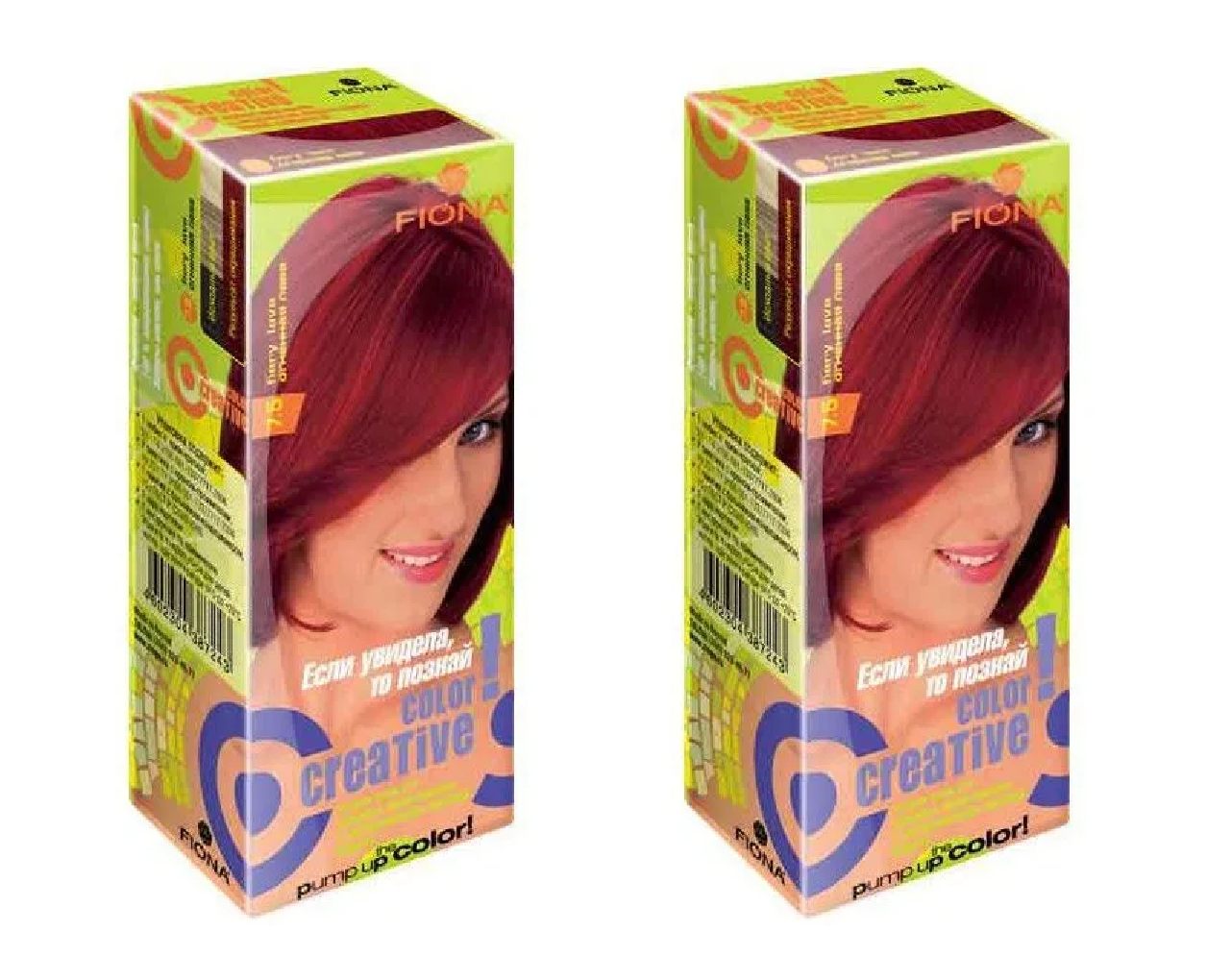 

Краска для волос Fiona Creative color тон 7.5 Огненная лава 2 уп