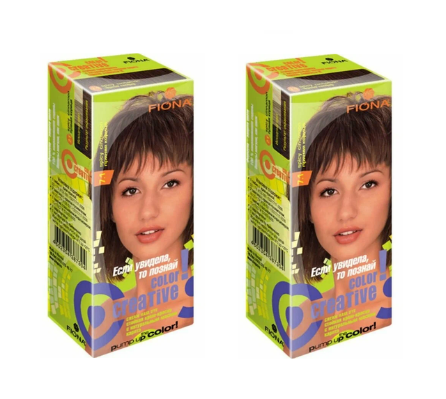 

Краска для волос Fiona Creative color тон 7.1 Пряная корица 2 уп
