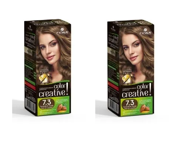 

Краска для волос Fiona Creative color тон 7.3 Ореховый ликёр 2 уп