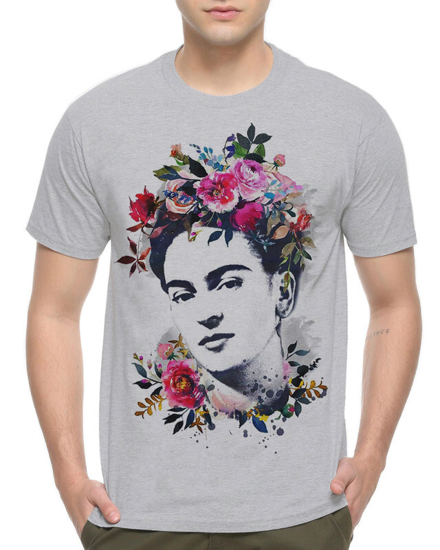 

Футболка мужская DreamShirts Studio Художница Фрида Кало 349-fridacalo-2 серая S, Серый, Художница Фрида Кало 349-fridacalo-2