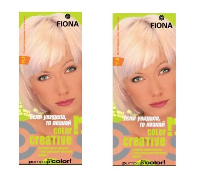 

Краска для волос Fiona Creative color тон 11.2 Благородная платина 2 уп