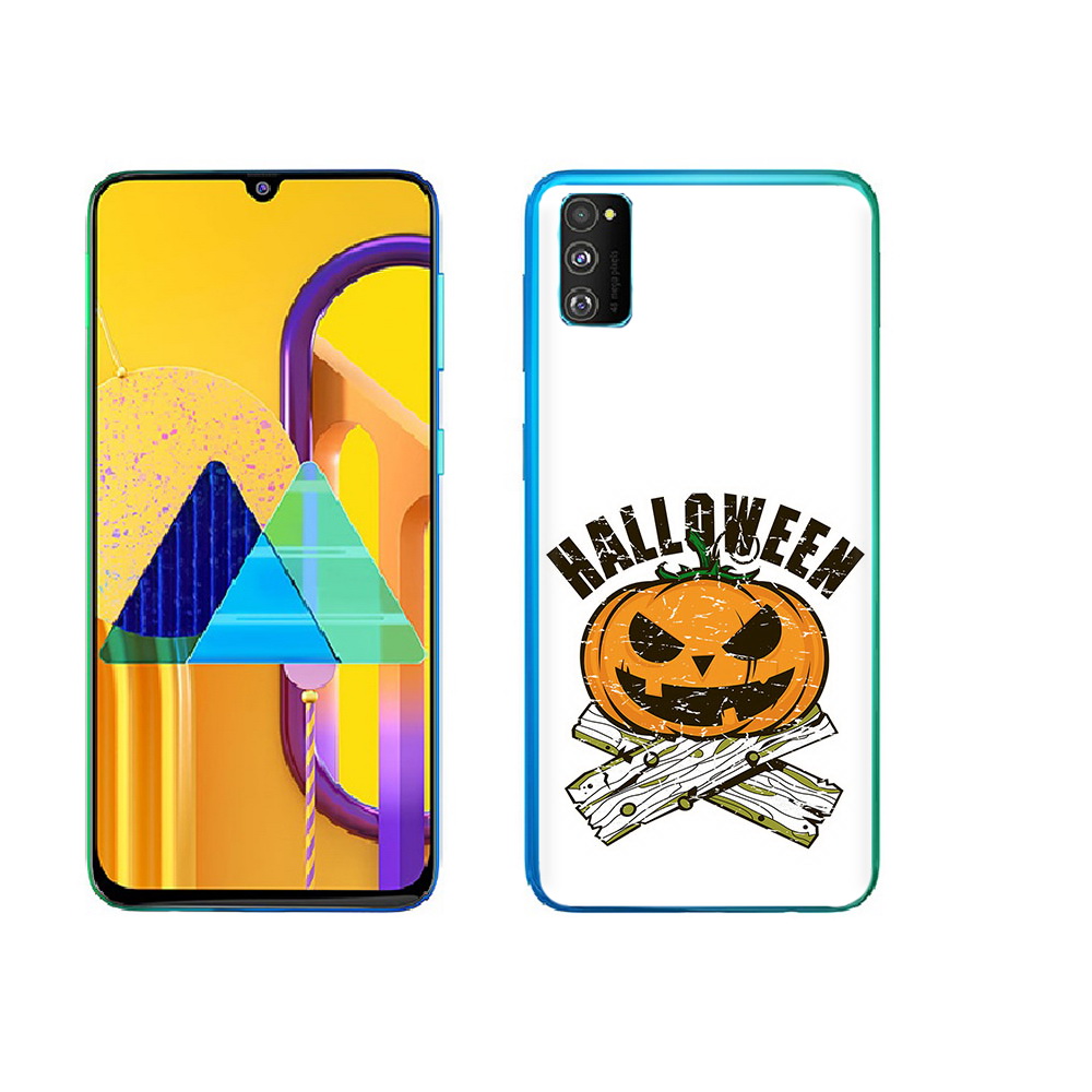 

Чехол MyPads Tocco для Samsung Galaxy M23 Хэллоуин доски тыква (PT227329.604.194), Прозрачный, Tocco