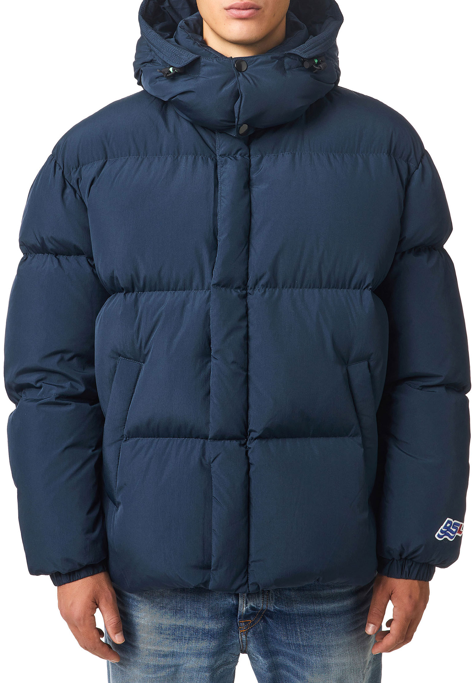 фото Зимняя куртка мужская diesel 130052 синяя l