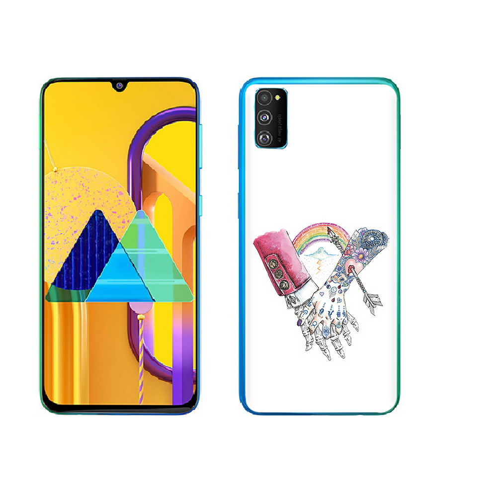 

Чехол MyPads Tocco для Samsung Galaxy M23 абстракция руки в татуировках (PT227329.604.212), Прозрачный, Tocco