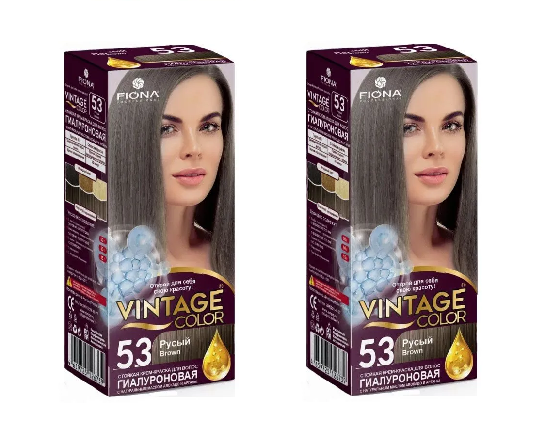 

Краска для волос Fiona Vintage Color тон 53 Русый 2 уп