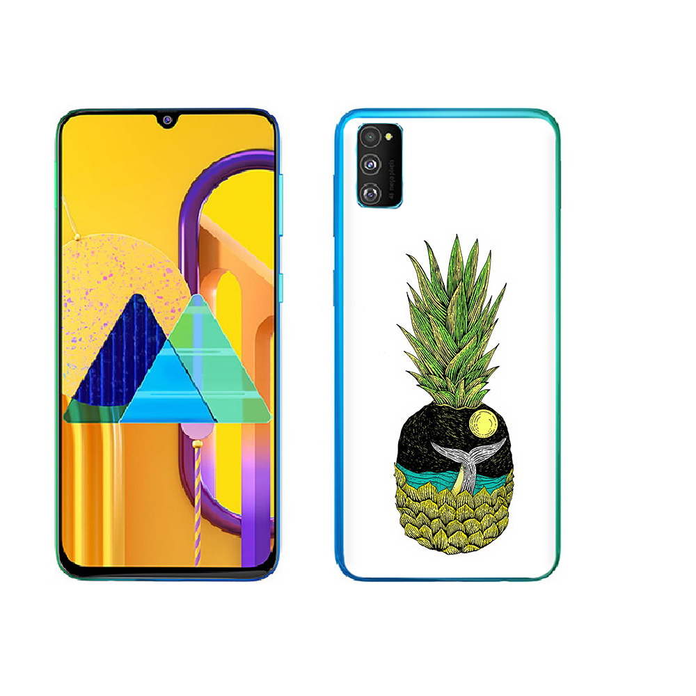

Чехол MyPads Tocco для Samsung Galaxy M23 ананас с китом (PT227329.604.220), Прозрачный, Tocco
