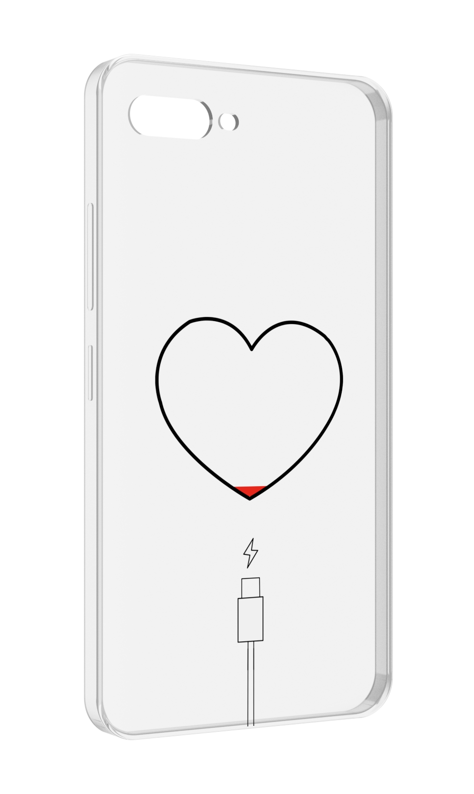 

Чехол MyPads зарядка-сердца для ITEL A25 / ITEL A25 Pro / ITEL A35, Прозрачный, Tocco