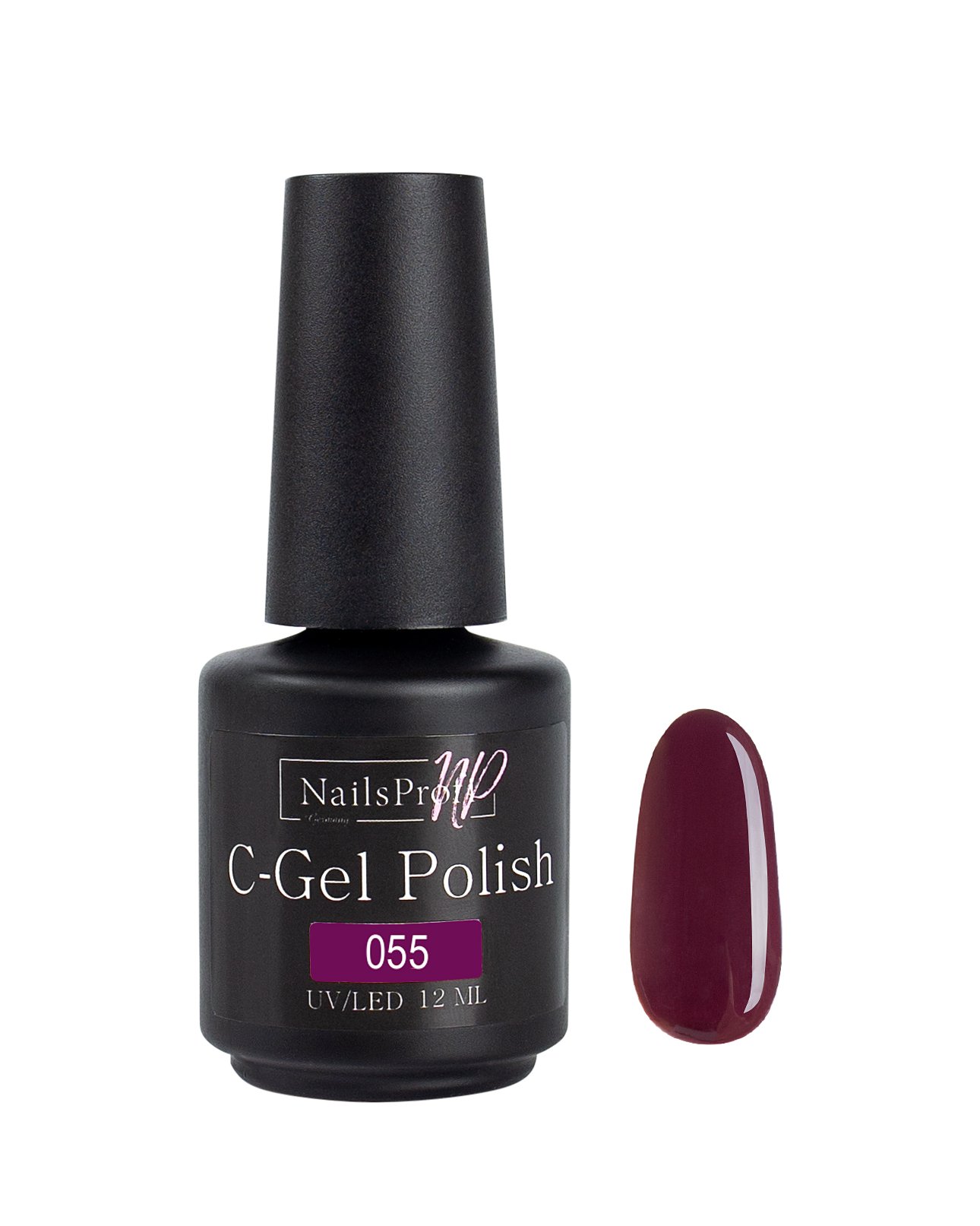 фото Гель лак nailsprofi для ногтей, маникюра, педикюра / c-gel polish 055 - 12 мл