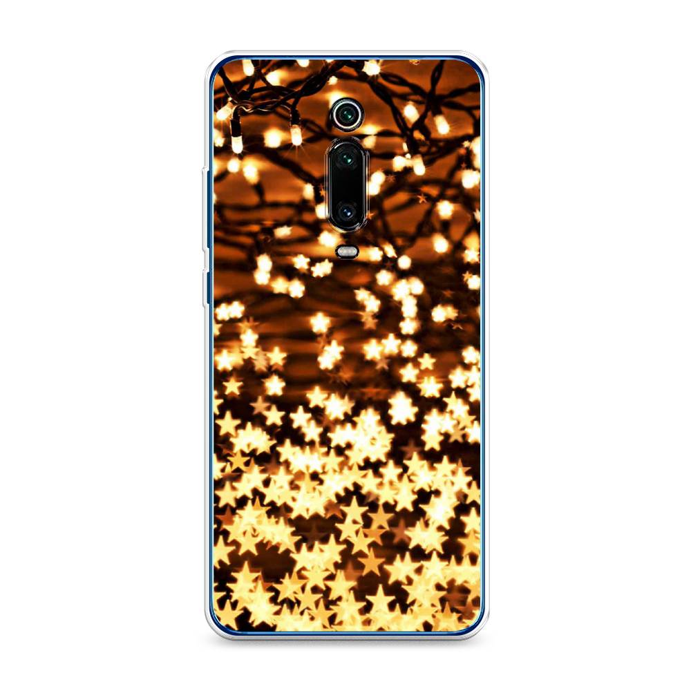 

Чехол на Xiaomi Mi 9T"Новогодняя гирлянда", Золотистый, 35750-5