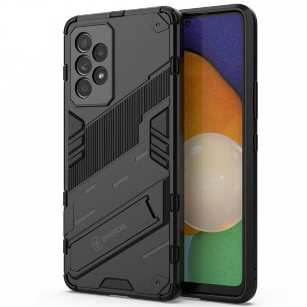 

Чехол-подставка Epik Megatron для Samsung Galaxy A73 с защитой камеры, Черный