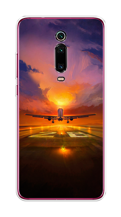 

Чехол на Xiaomi Mi 9T"Самолет на посадке", Оранжевый;синий, 35750-6