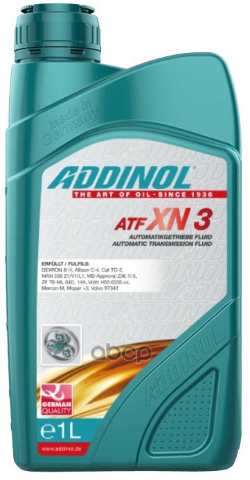 Жидкость Для Акпп И Гур Addinol Atf Xn 3, 1л ADDINOL арт. 4014766074980