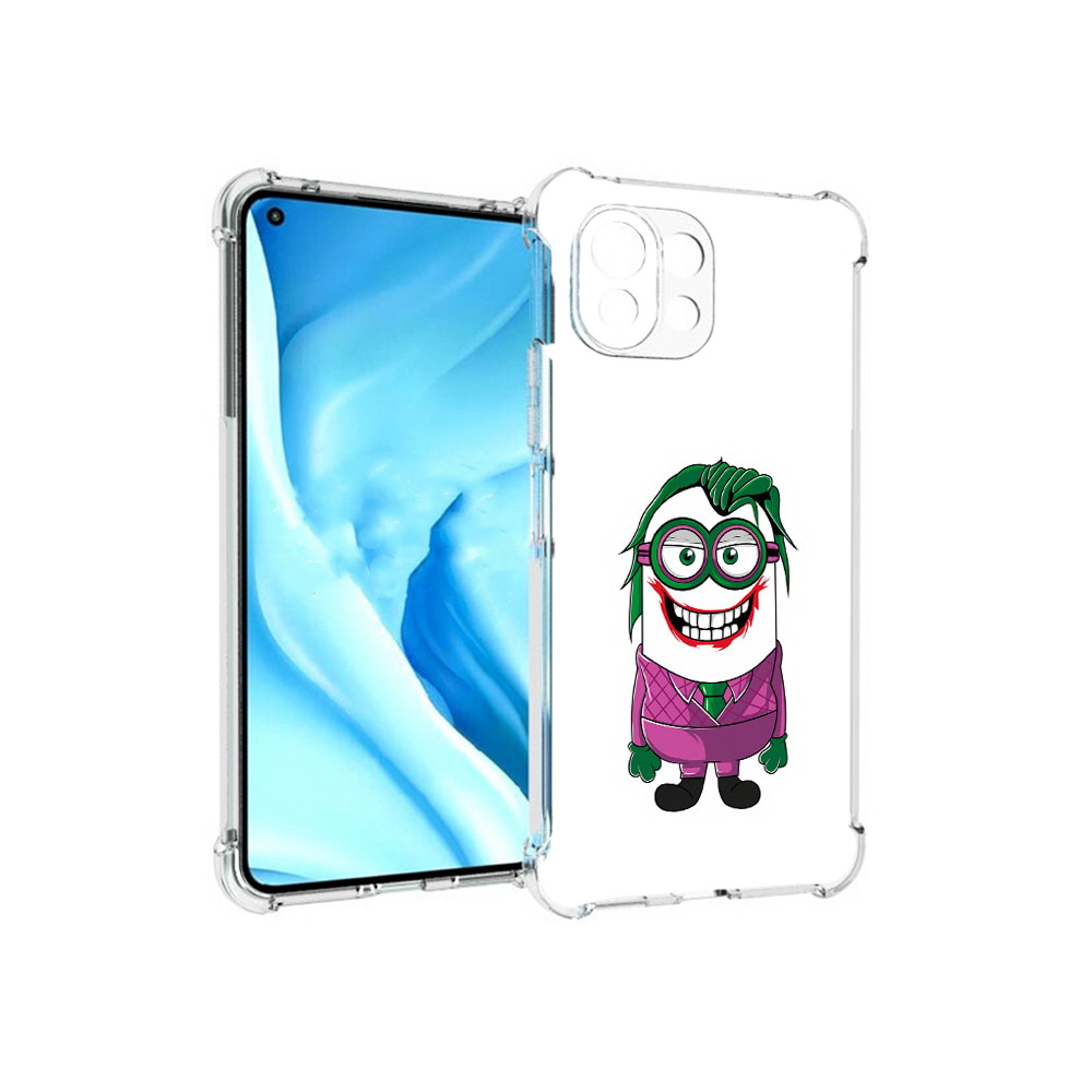 

Чехол MyPads Tocco для Xiaomi Mi 11 Lite джокер миньон (PT159462.256.322), Прозрачный, Tocco