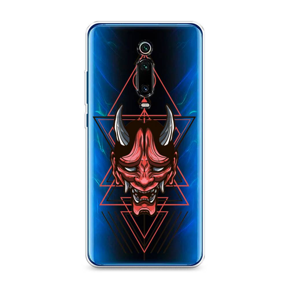 

Чехол на Xiaomi Mi 9T"Hanya Oni mask", Серый;красный;черный, 35750-4