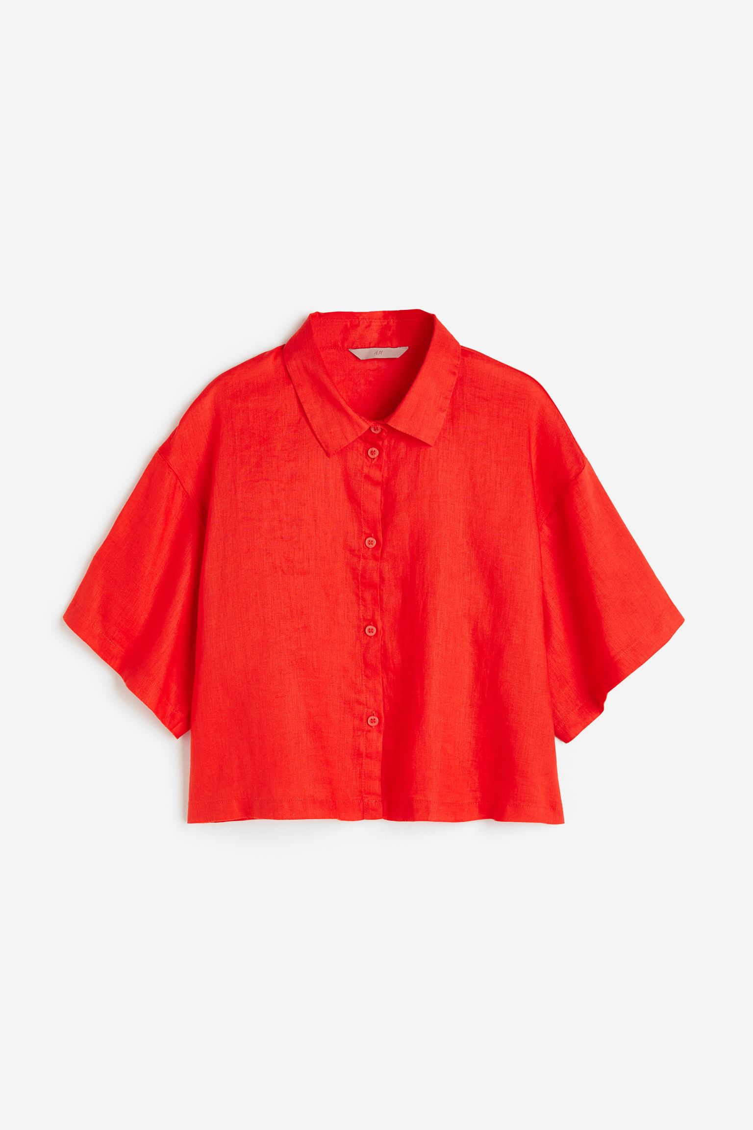 Рубашка женская H&M 1168432002 красная XS (доставка из-за рубежа)