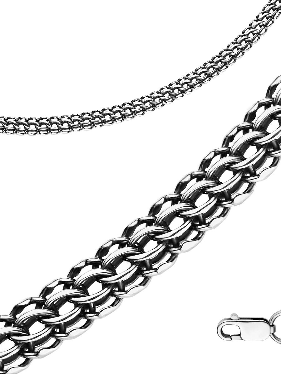 

Цепочка из серебра 55 см TOP CRYSTAL 40562408, Серебристый;черный, 40562408