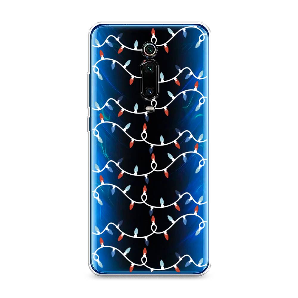 

Чехол на Xiaomi Mi 9T"Разноцветная гирлянда", Белый;красный;синий, 35750-5