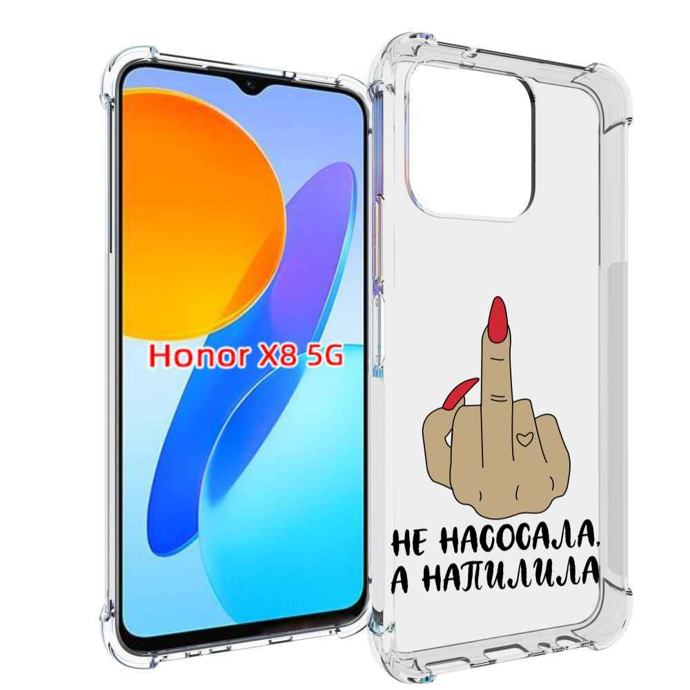 

Чехол MyPads напилила для Honor X8 5G, Прозрачный, Tocco