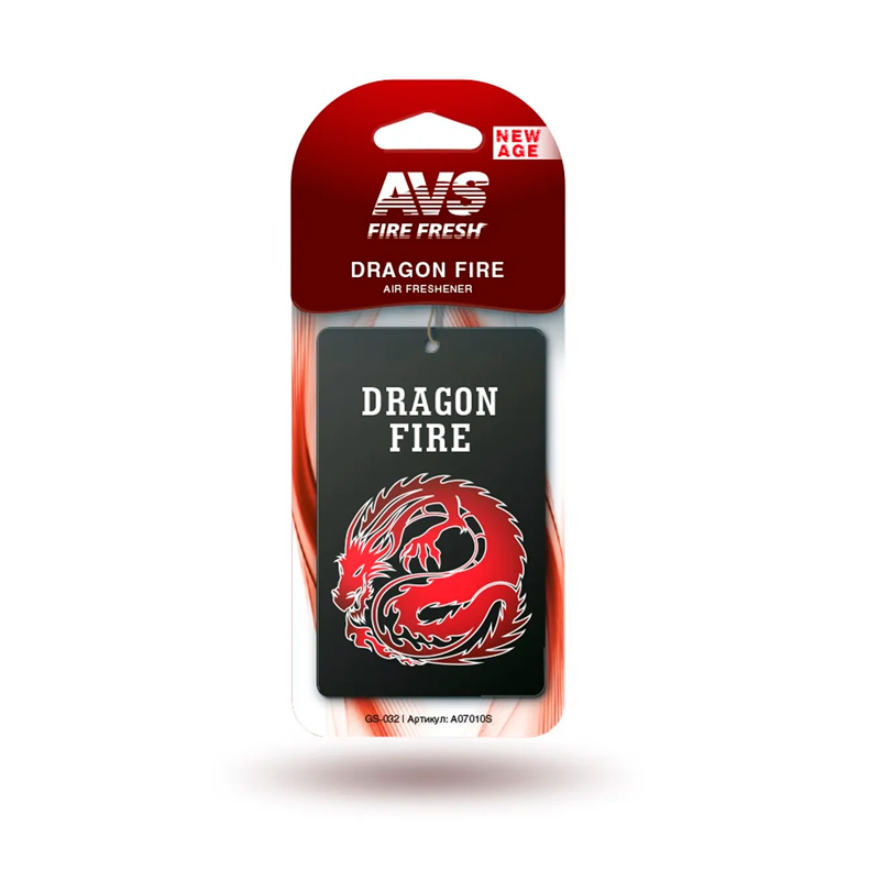 

Ароматизатор AVS GS-032 New Age Dragon fire/Перец (бумажные), Черный;красный