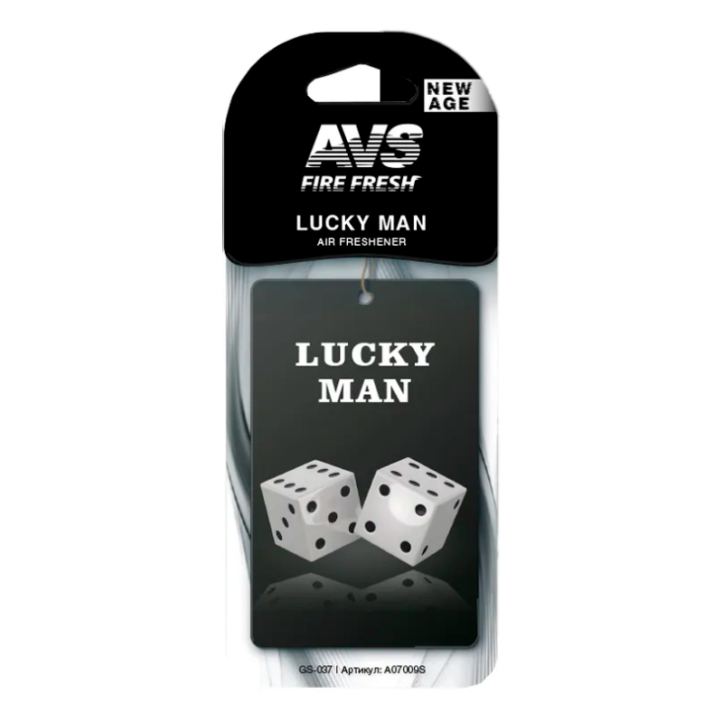 

Ароматизатор AVS GS-037 New Age Lucky man/Счастливчик (бумажные)