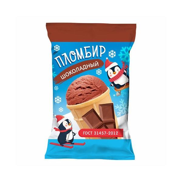 

Мороженое пломбир ЮМО шоколадный в вафельном стаканчике 12% БЗМЖ 70 г