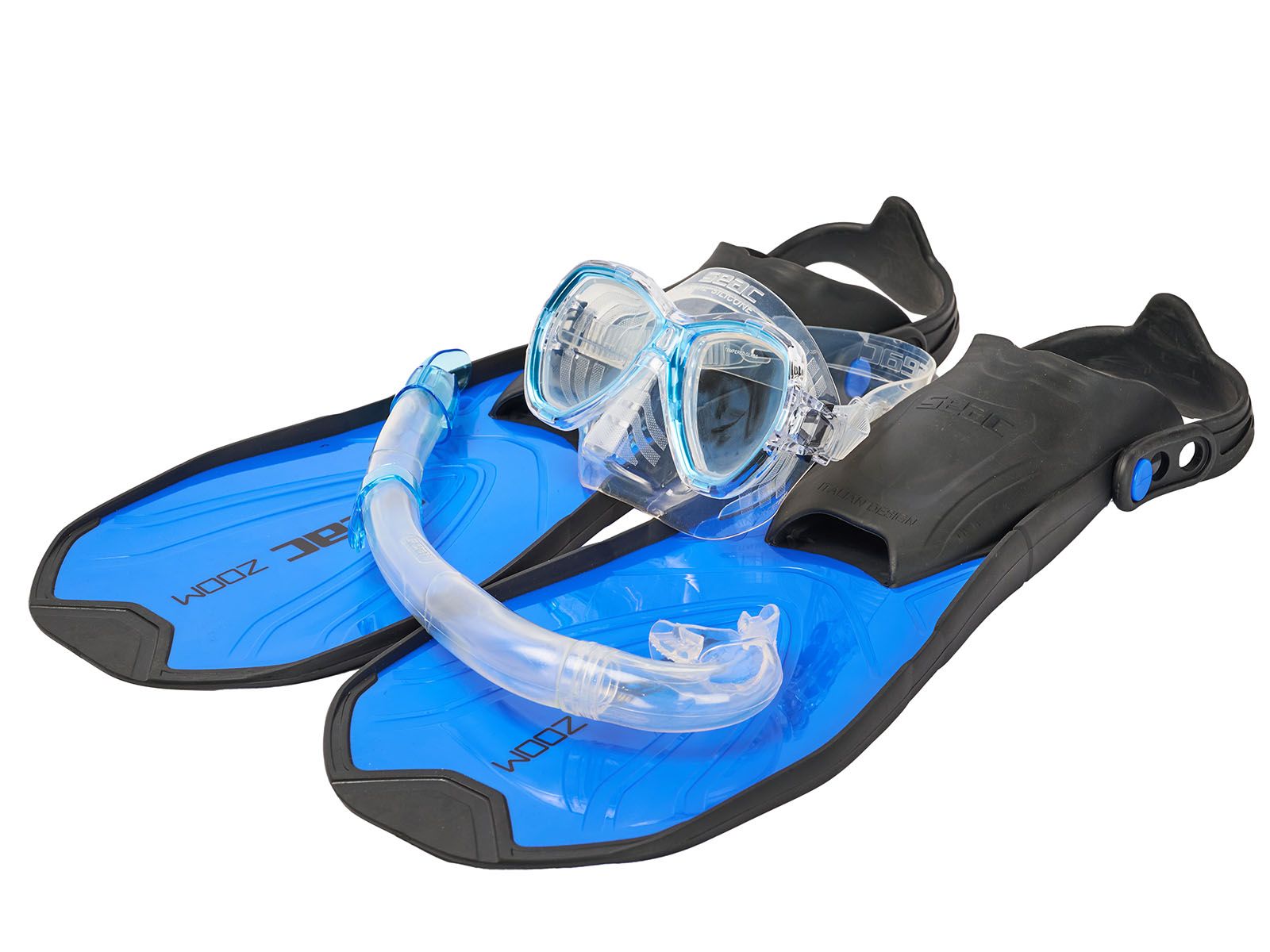

Набор для снорклинга SEAC SUB ZOOM SET BLUE, маска/трубка/ласты, р-р 39-41, Синий, Zoom