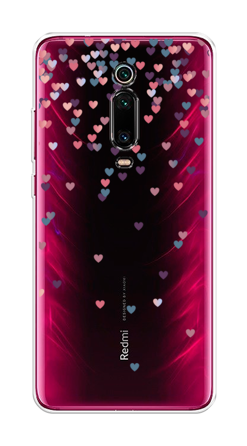 

Чехол на Xiaomi Mi 9T"Посыпка сердечки", Розовый;фиолетовый, 35750-3