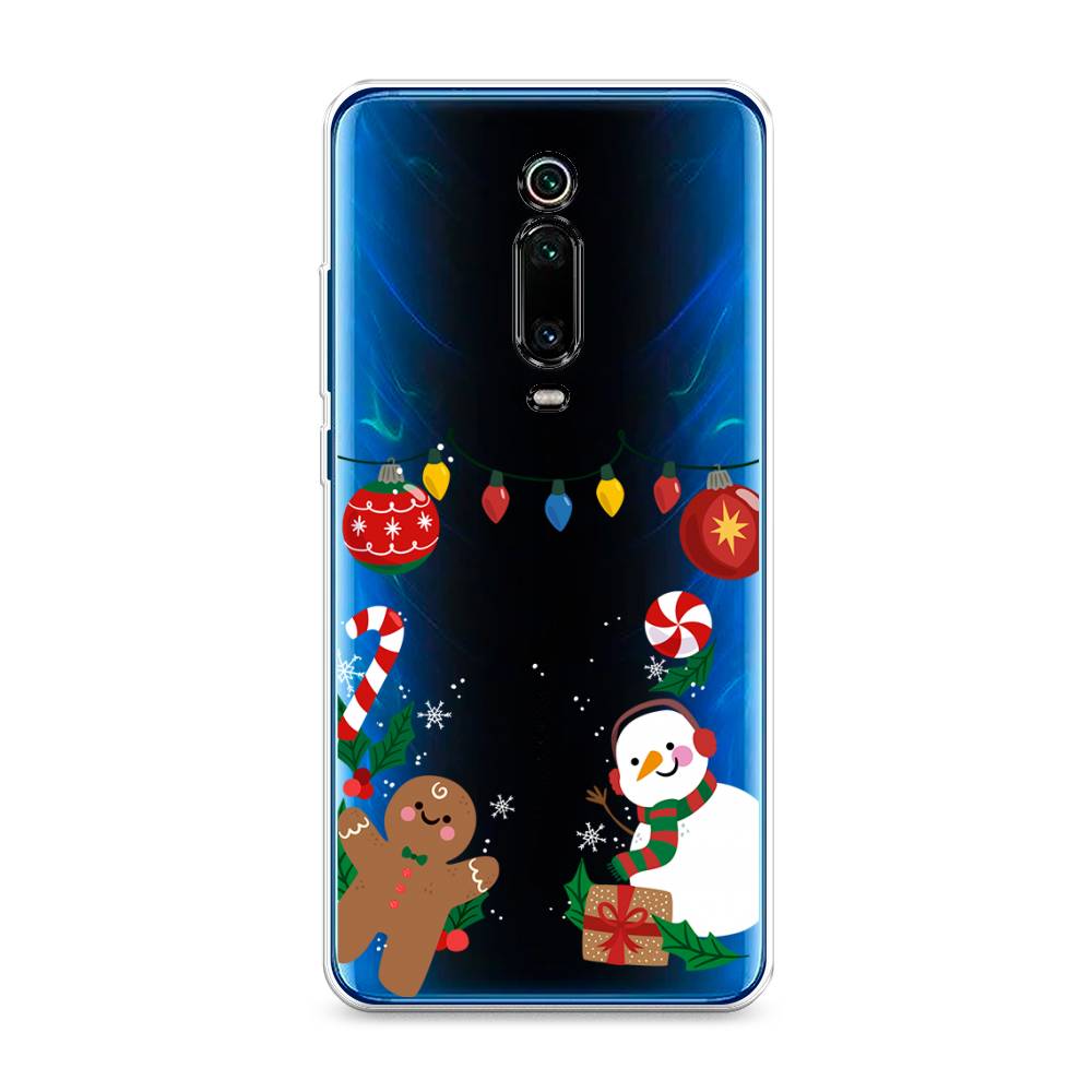 

Чехол на Xiaomi Mi 9T"Новогоднее настроение", Коричневый;красный;зеленый, 35750-5