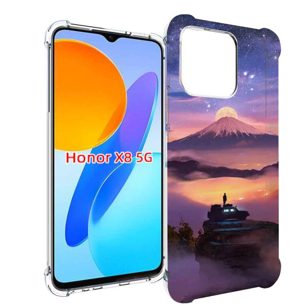 

Чехол MyPads ночь-в-горах для Honor X8 5G, Прозрачный, Tocco