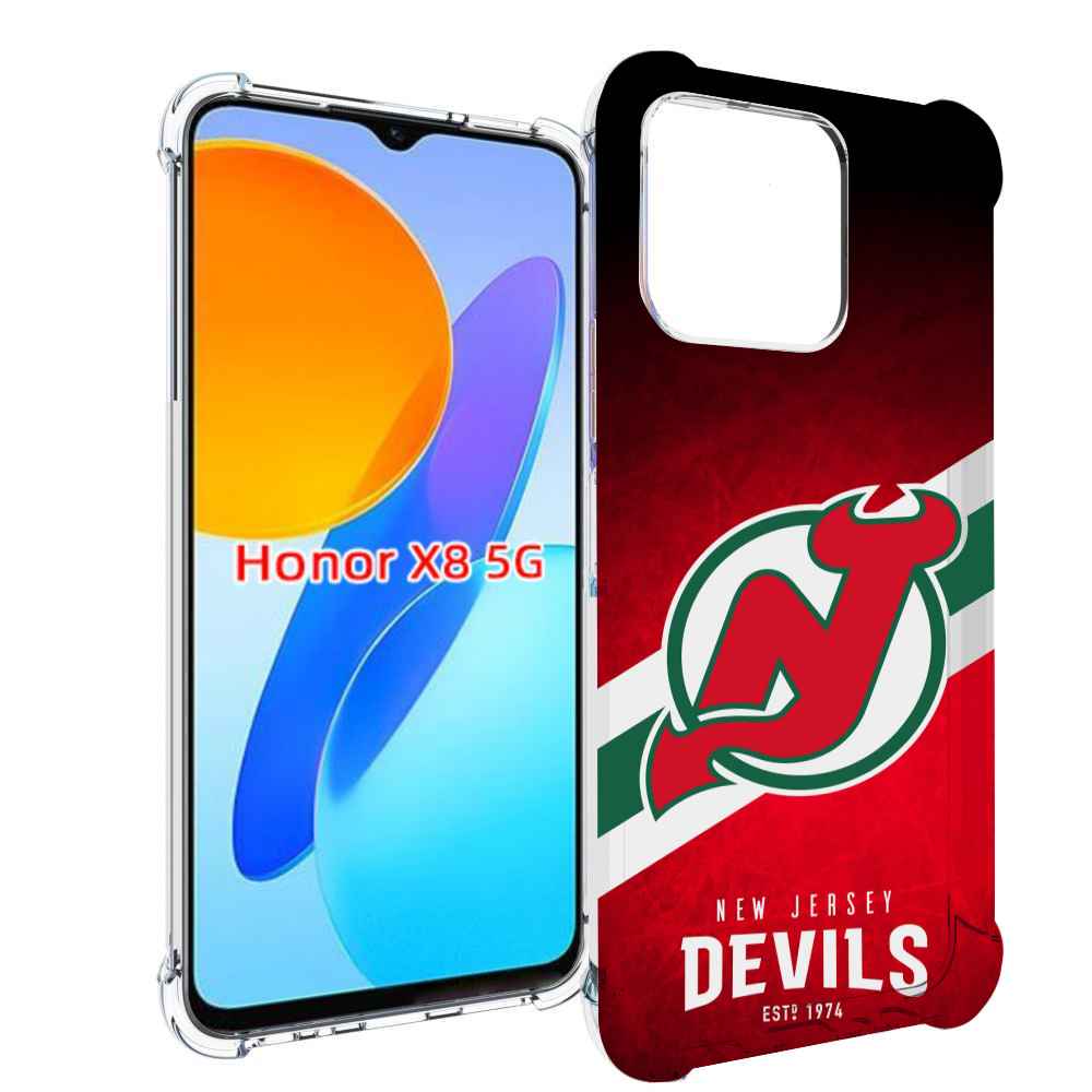 

Чехол MyPads нью джерси девилз для Honor X8 5G, Прозрачный, Tocco