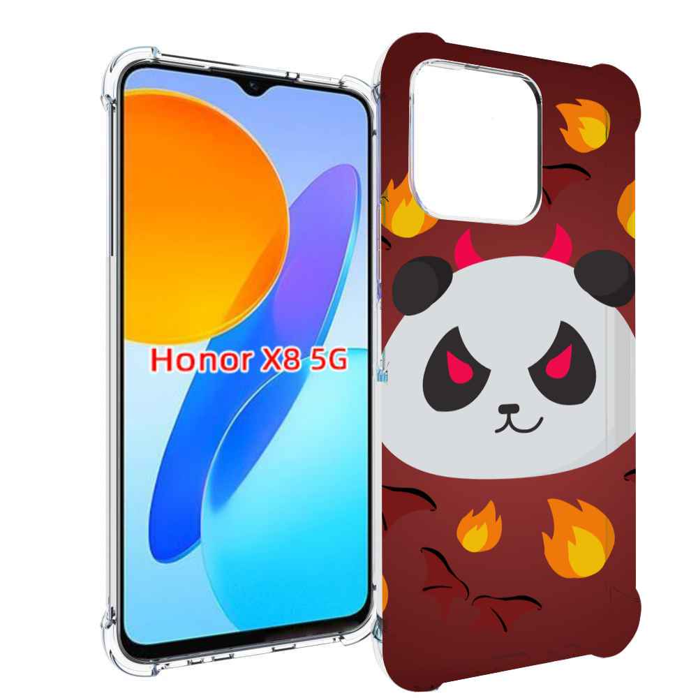 

Чехол MyPads огненная-панда для Honor X8 5G, Прозрачный, Tocco