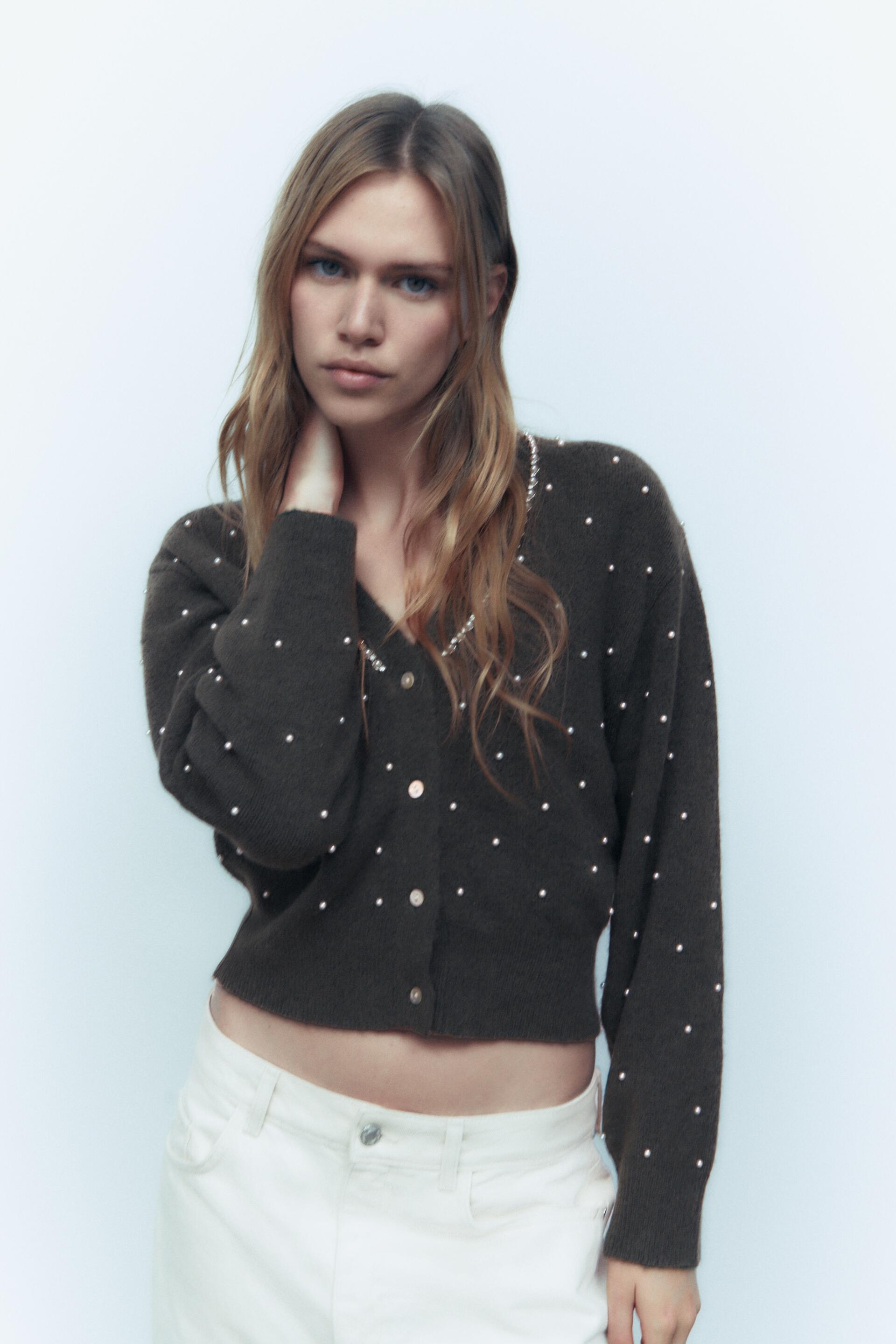 

Кардиган женский ZARA 09598181 зеленый S (доставка из-за рубежа), 09598181