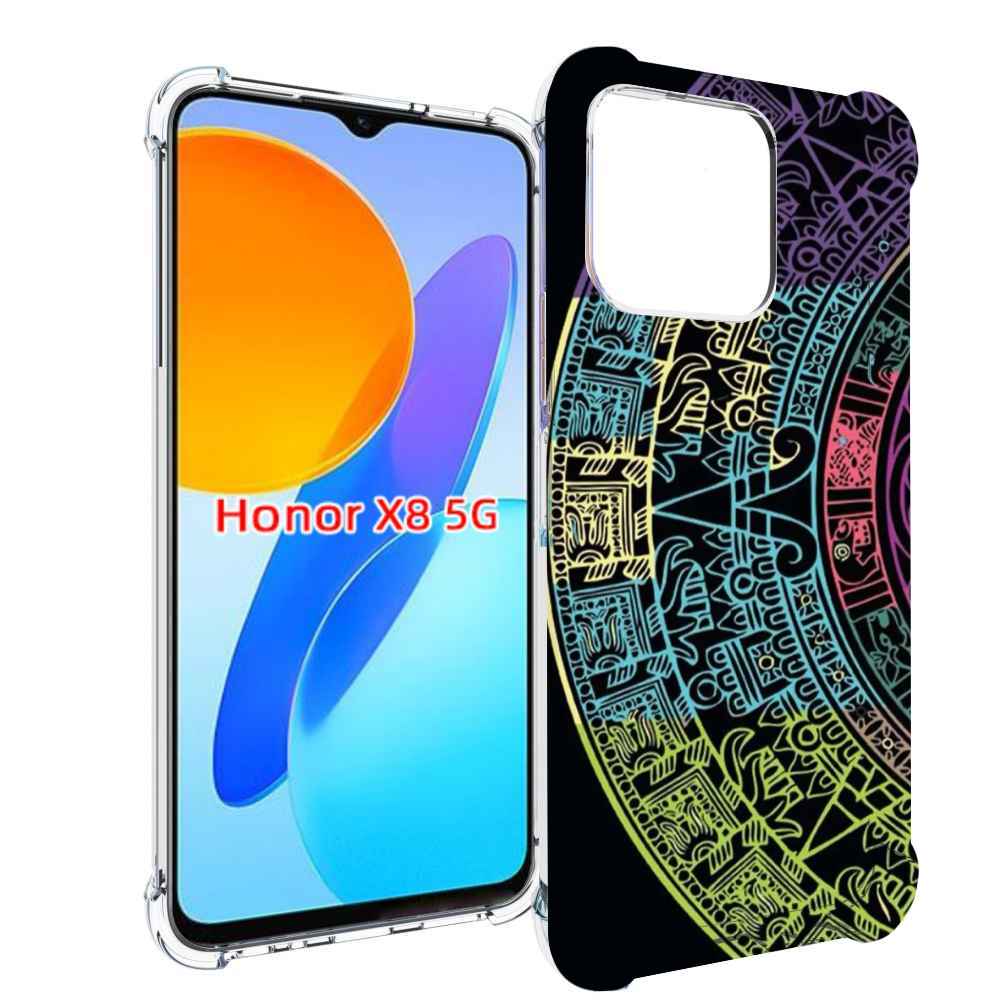 

Чехол MyPads орнамент полукруга для Honor X8 5G, Прозрачный, Tocco