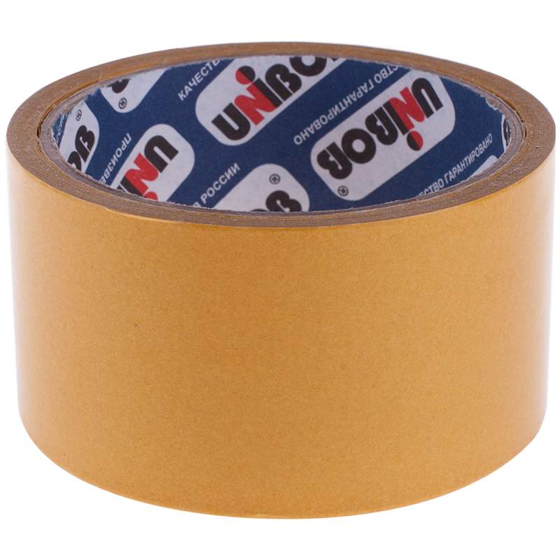 

Клейкая лента двусторонняя UNIBOB, 50мм х 10м., арт. 002123 - (5 шт.)