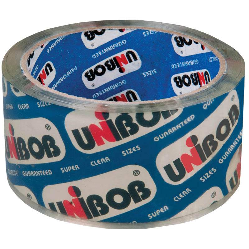 Клейкая лента упаковочная UNIBOB, 48мм х 50м., арт. 145079 - (6 шт.) упаковочная клейкая лента ооо комус