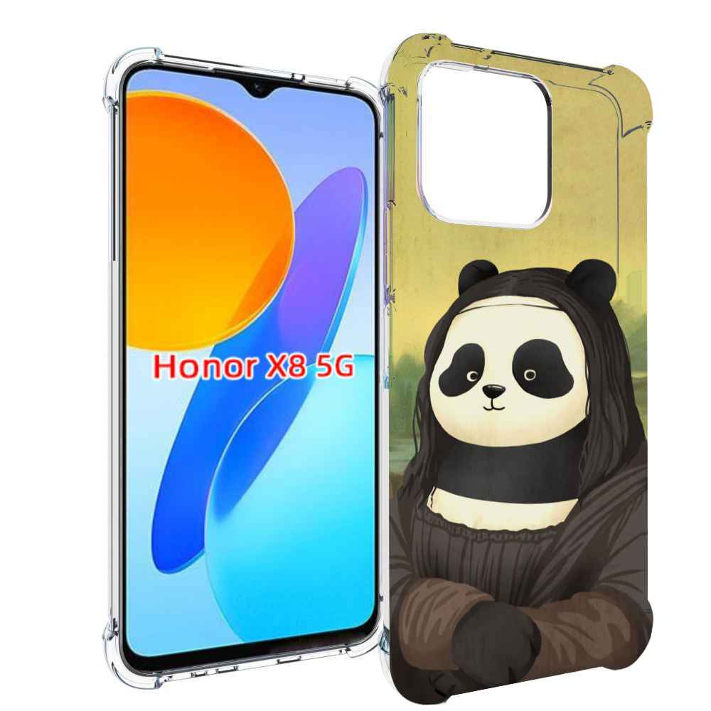 

Чехол MyPads панда монализа для Honor X8 5G, Прозрачный, Tocco