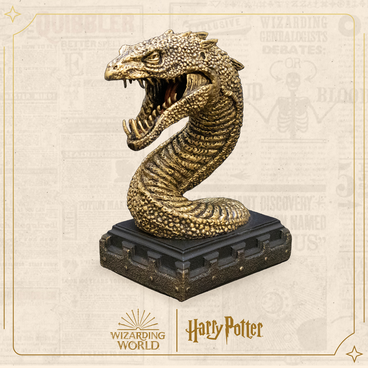 

Держатель для книг The Noble Collection Harry Potter: Basilisk, Черный, Змей Василиск