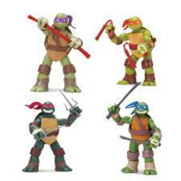 

Игровые фигурки Черепашки ниндзя 12,5 х 15 см 5 шт в ассортименте