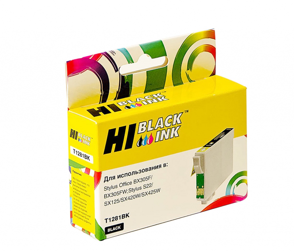 

Картридж Hi-Black (HB-T1281) для Epson Stylus S22/SX125/SX420W/SX425W/BX305F, Bk