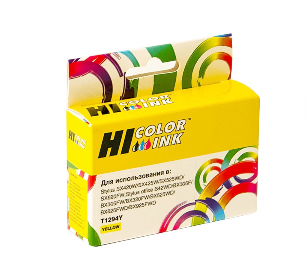 

Картридж Hi-Black (HB-T1294) для Epson Stylus SX230/235W/SX420W/SX425W/BX305F, Y