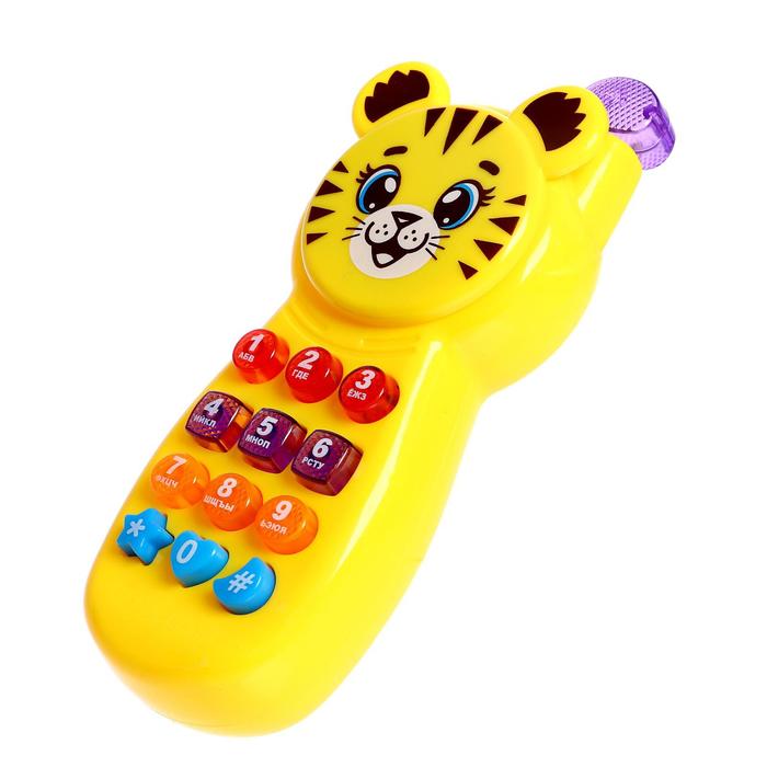 Музыкальный развивающий Телефон Zabiaka Озорной Тигруля звук, свет