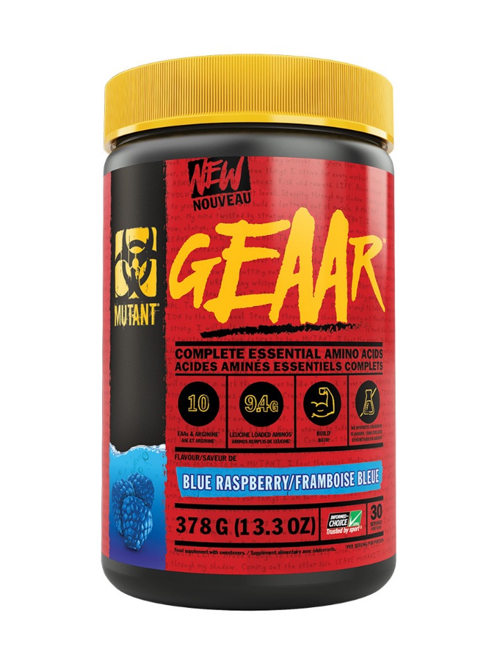 Аминокислотный комплекс Mutant GEAAR 13,3 oz (378 гр) Blue Raspberry