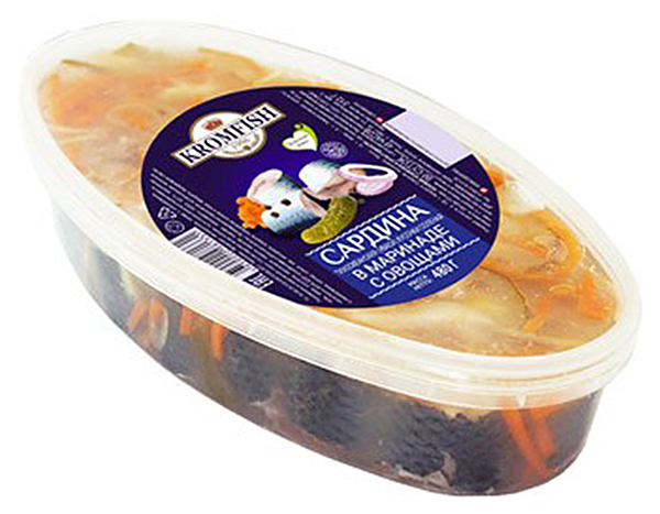 

Сардина Kromfish иваси в маринаде с овощами 480 г