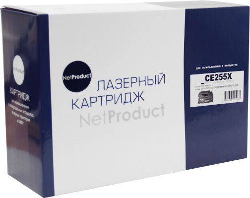 Картридж NetProduct (N-CE255X) для HP LJ P3015, 12,5K