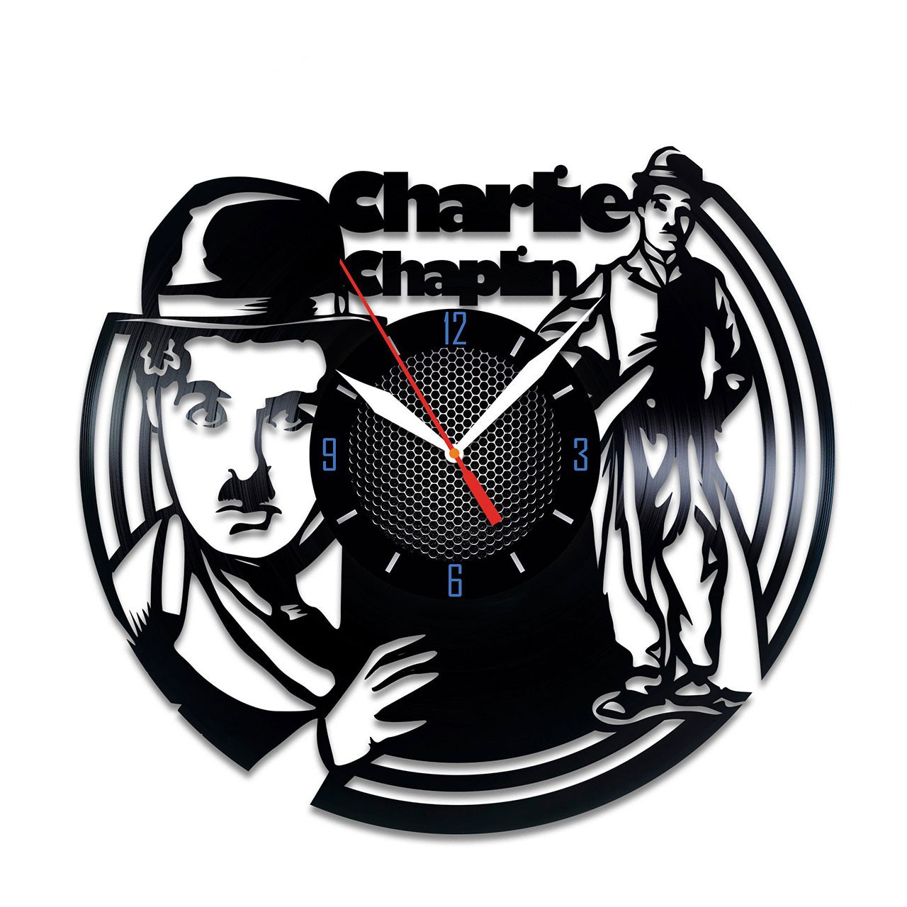 фото Часы из виниловой пластинки (c) vinyllab - чаплин
