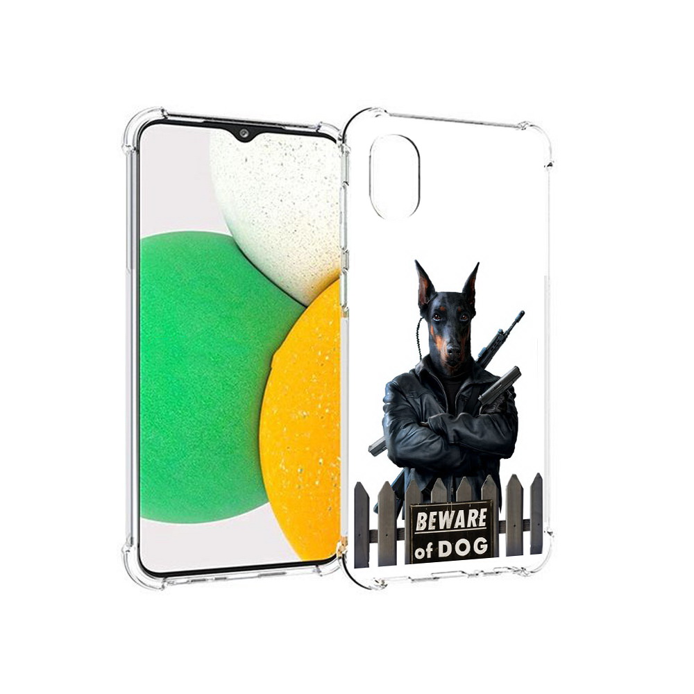 Чехол MyPads Tocco для Samsung Galaxy A03 Core доберман (PT224480.538.332)