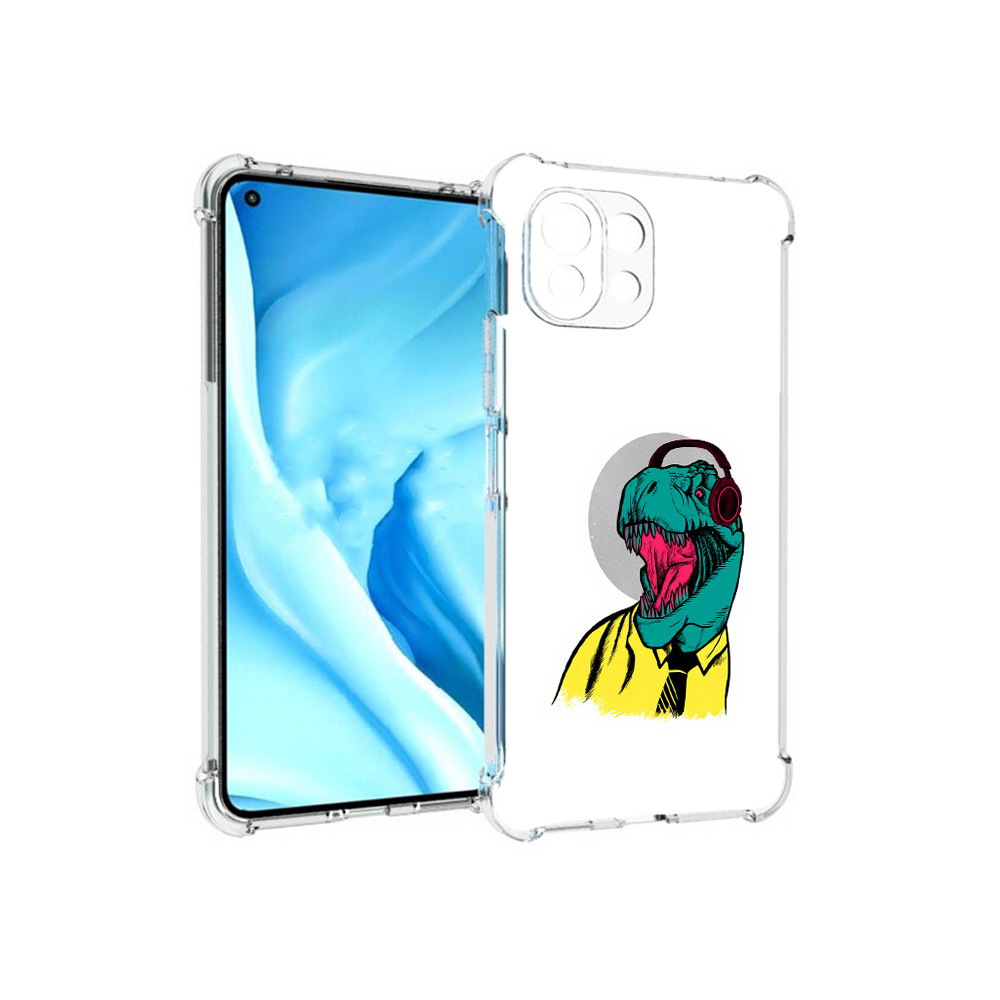 

Чехол MyPads Tocco для Xiaomi Mi 11 Lite дино (PT159462.256.326), Прозрачный, Tocco