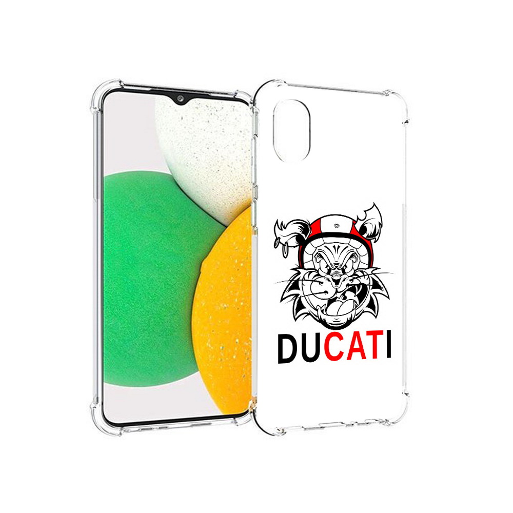 

Чехол MyPads Tocco для Samsung Galaxy A03 Core дукати (PT224480.538.339), Прозрачный, Tocco